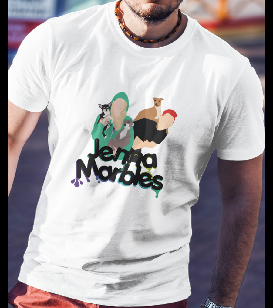 Jenna Marbles Merch Iconic Pet Silhouettes And Text T-Shirt