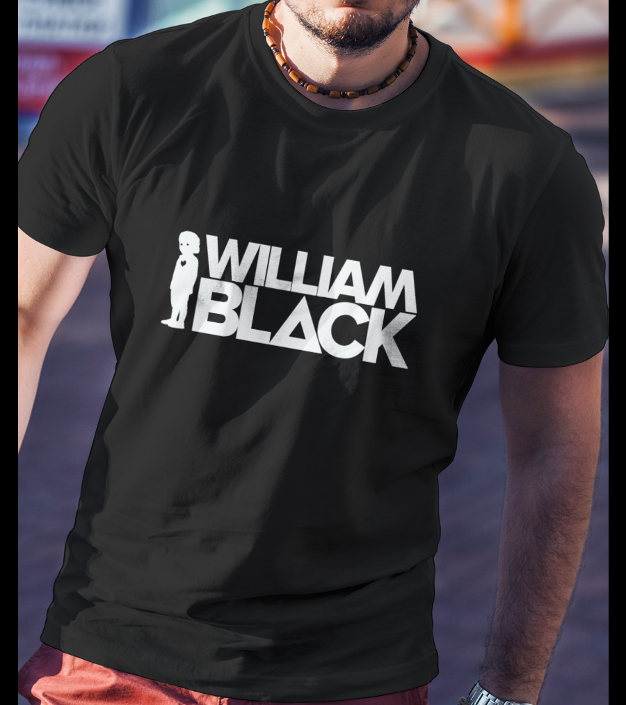 WILLIAM BLACK Text With Silhouette Of Child T-Shirt