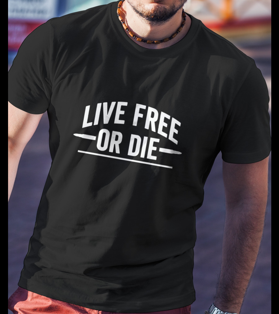 Live Free Or Die Bullet Line T-Shirt