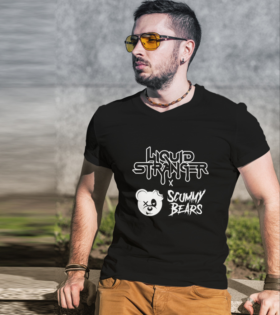 Liquid Stranger X Scummy Bears Collaboration T-Shirt
