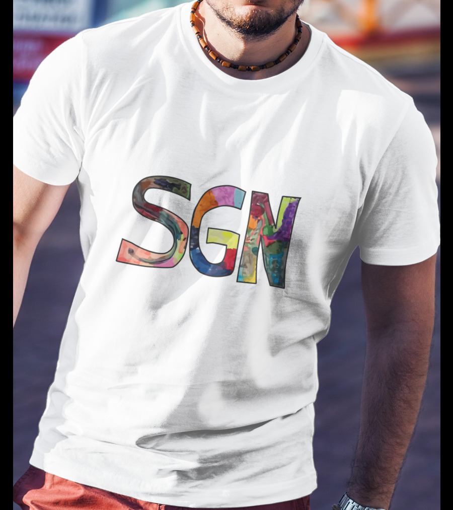 SGN Colorful Letters Merch T-Shirt