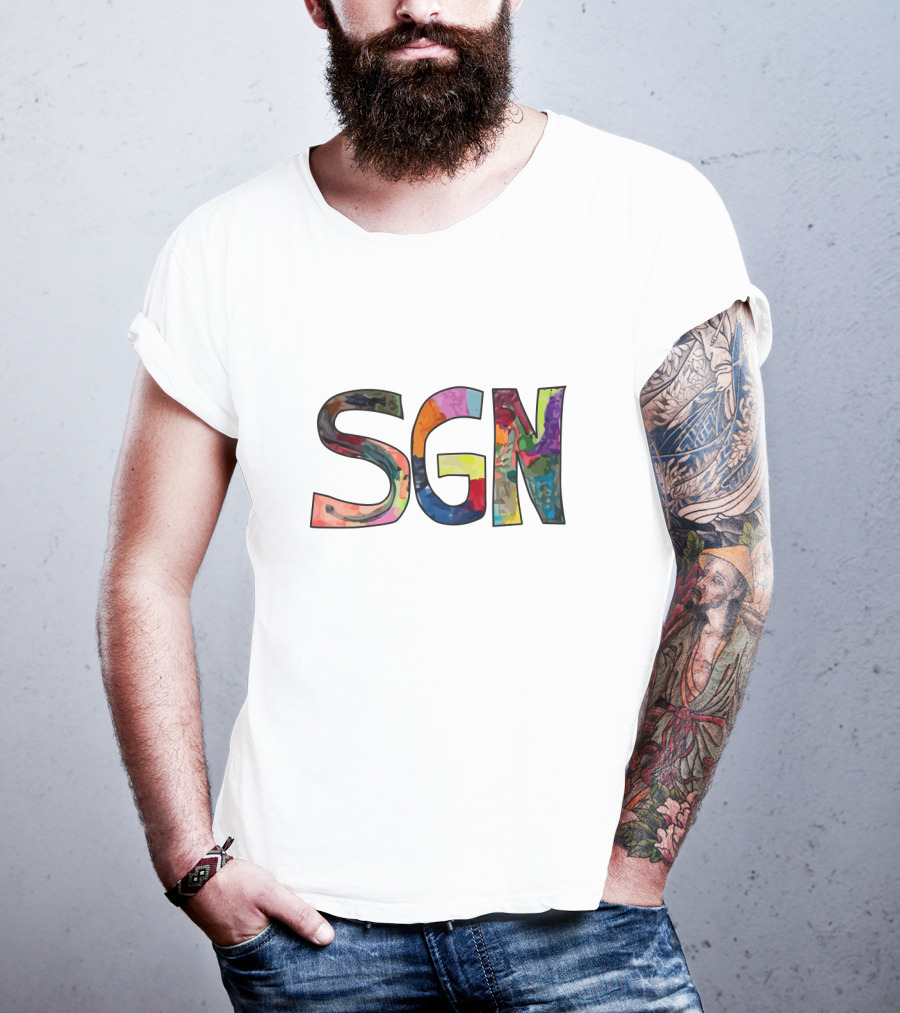 SGN Colorful Letters Merch T-Shirt