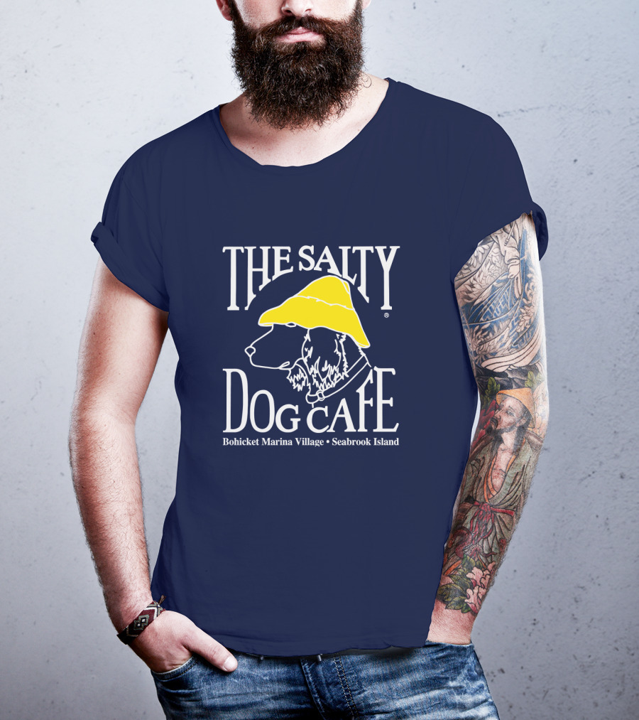 The Salty Dog Café Bohicket Marina Village Seabrook Island T-Shirt
