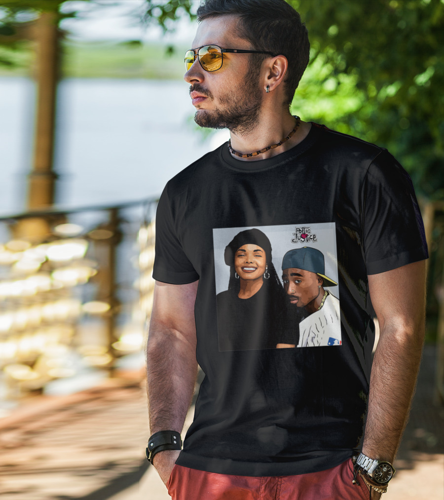 Poetic Justice Janet Jackson Tupac Shakur Baseball Cap MLB T-Shirt