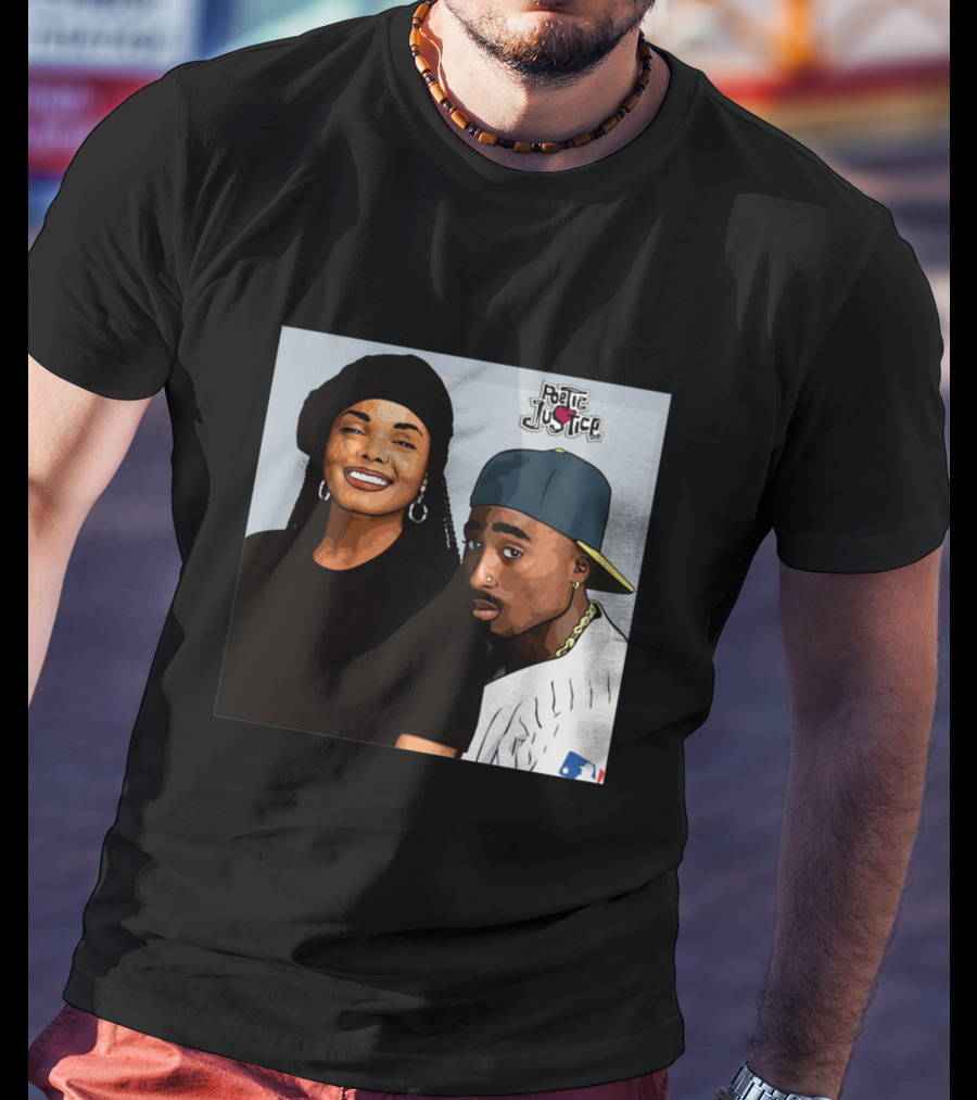 Poetic Justice Janet Jackson Tupac Shakur Baseball Cap MLB T-Shirt