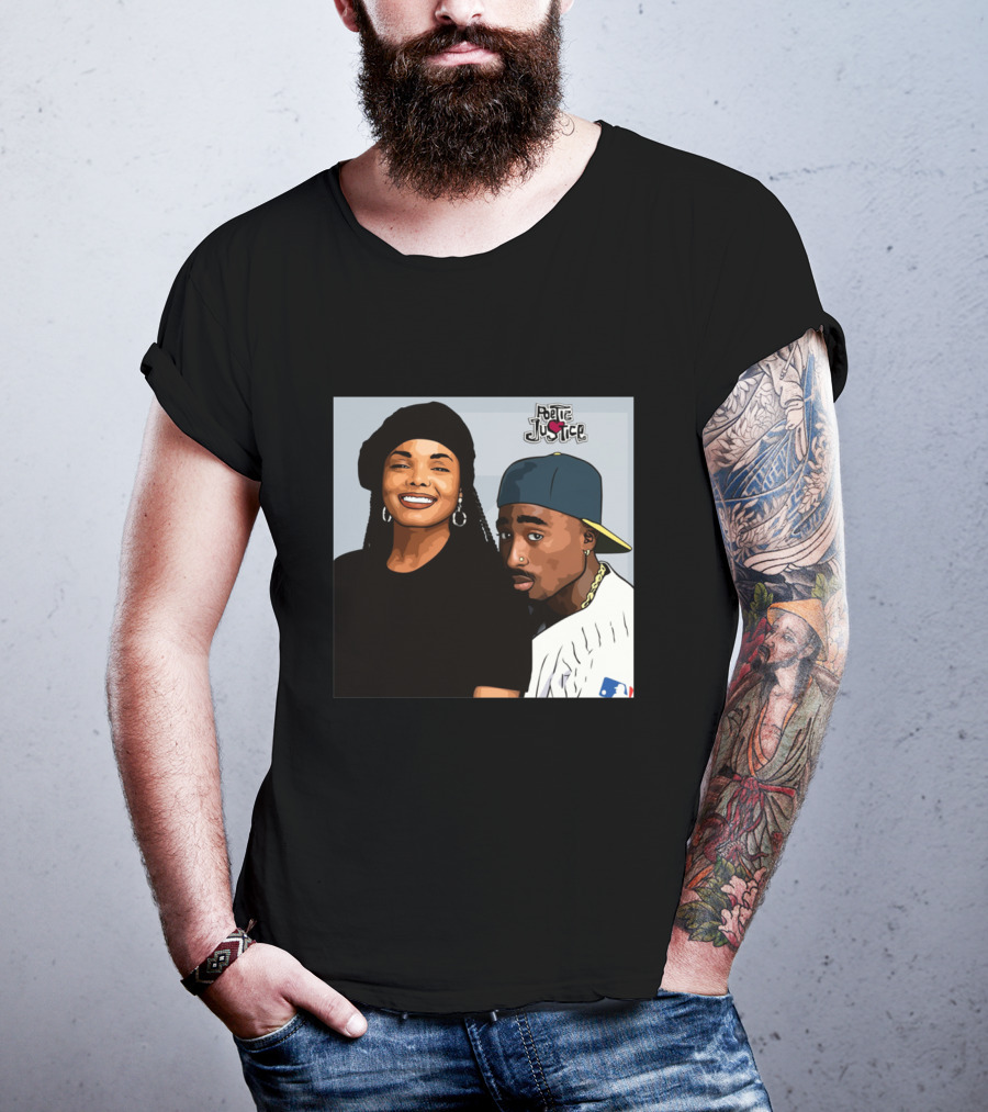Poetic Justice Janet Jackson Tupac Shakur Baseball Cap MLB T-Shirt