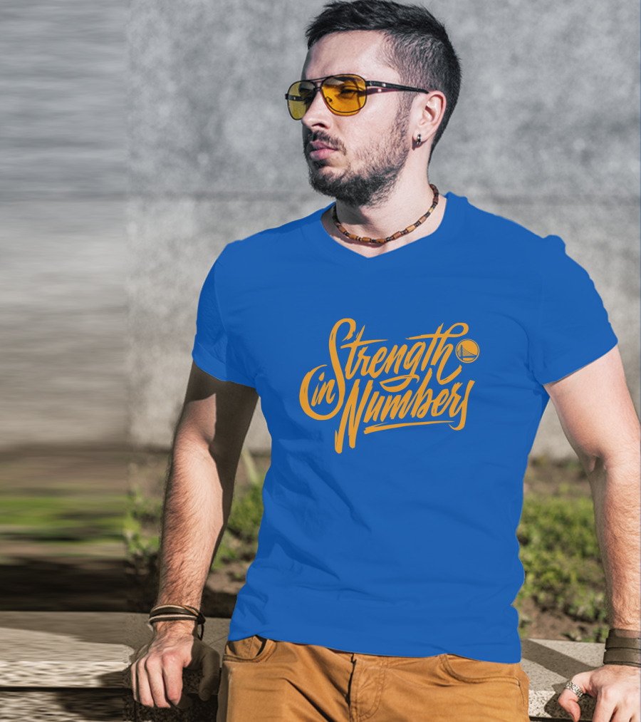 Strength In Numbers Golden State Warriors Basketball T-Shirt