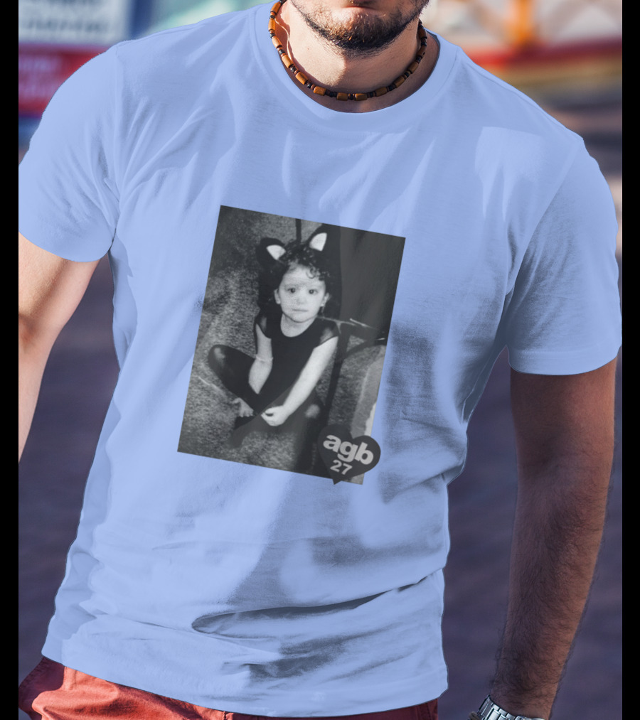 Agb 27 Vintage Style Cat Costume Photograph T-Shirt
