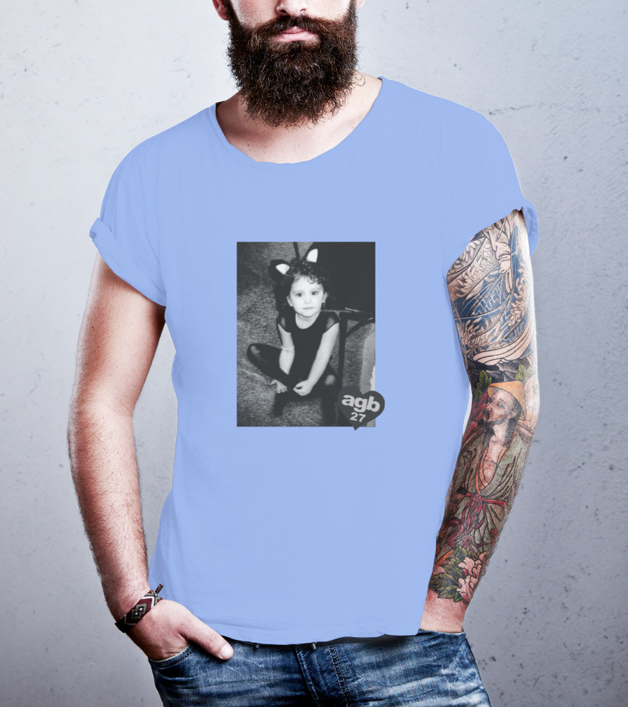 Agb 27 Vintage Style Cat Costume Photograph T-Shirt