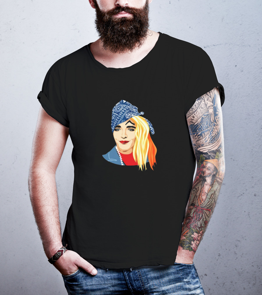 Shanaynay Shane Dawson Blue Bandana Blonde Hair T-Shirt