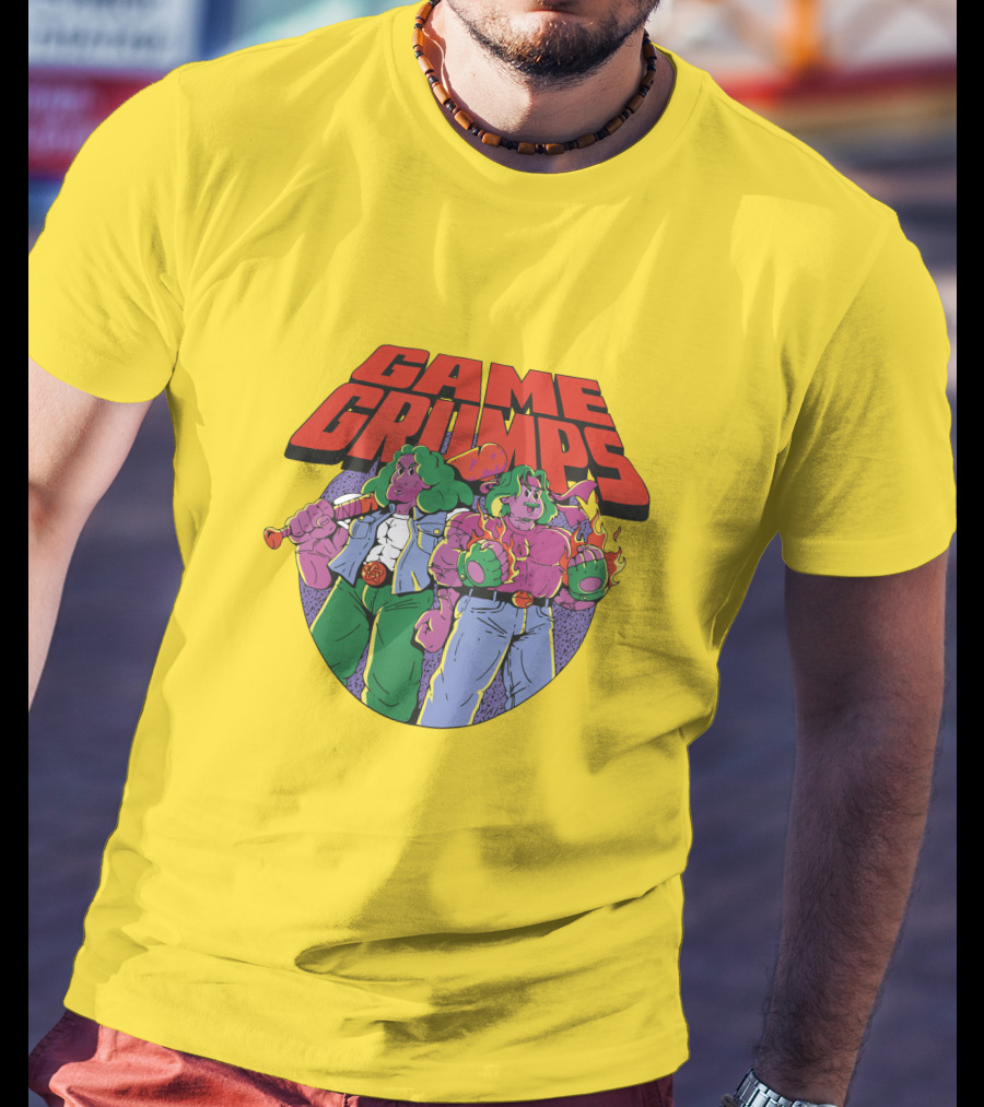 Game Grumps Retro Beat 'Em Up Characters Fiery Brawlers T-Shirt