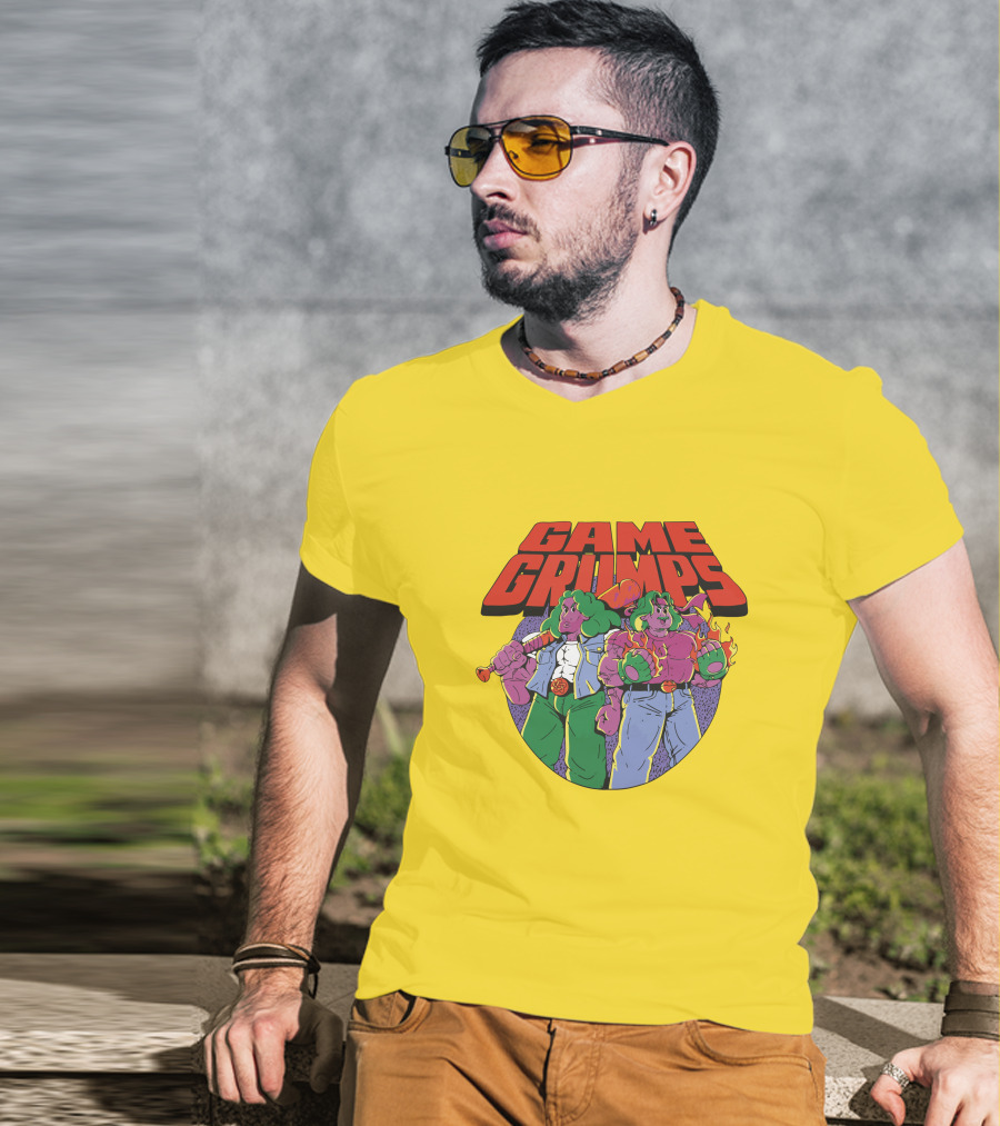 Game Grumps Retro Beat 'Em Up Characters Fiery Brawlers T-Shirt