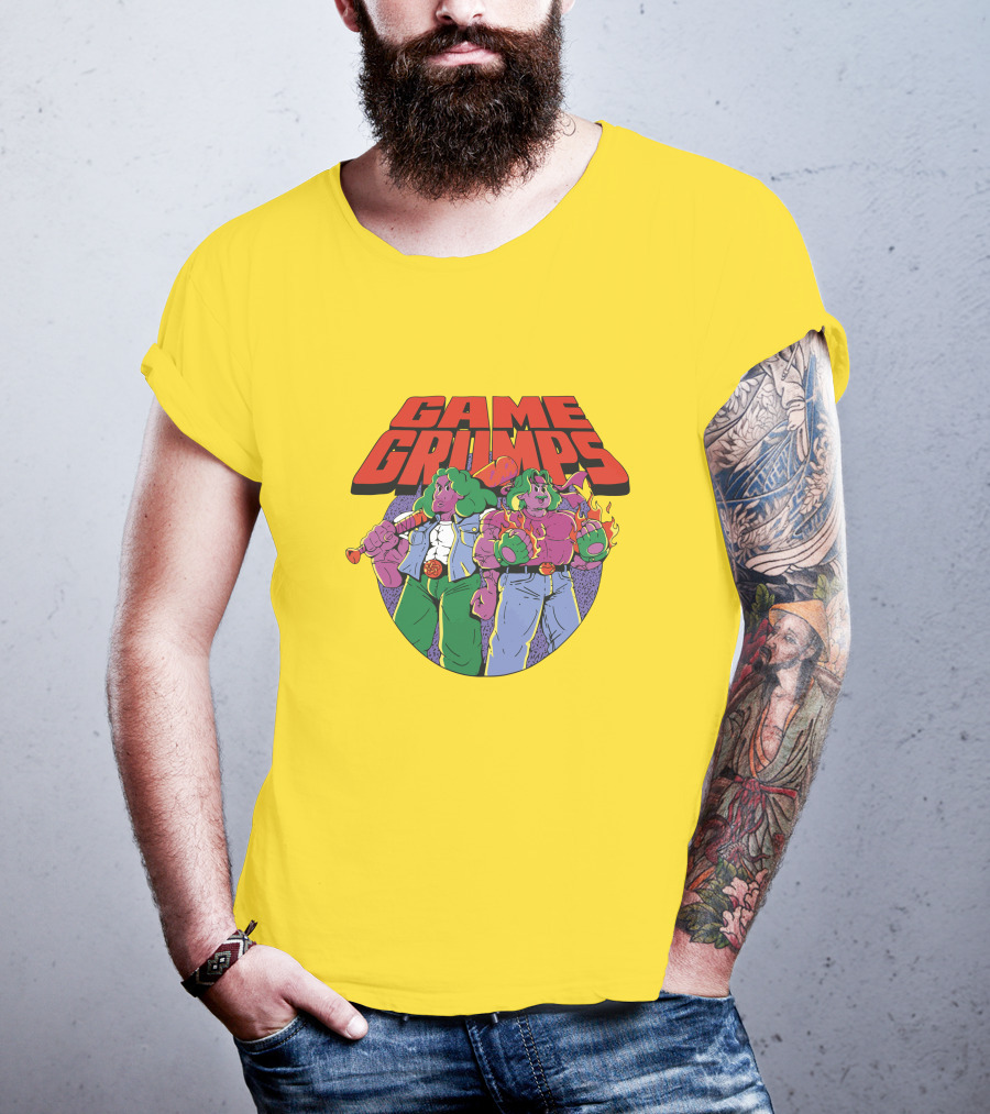 Game Grumps Retro Beat 'Em Up Characters Fiery Brawlers T-Shirt