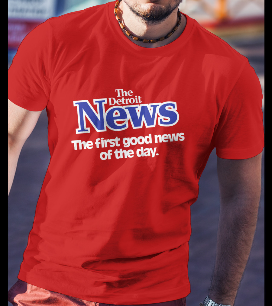 The Detroit News The First Good News Of The Day Vintage Shirrt T-Shirt