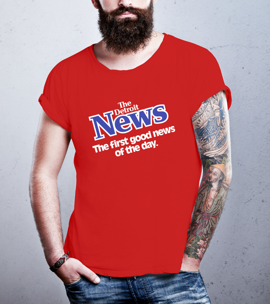 The Detroit News The First Good News Of The Day Vintage Shirrt T-Shirt