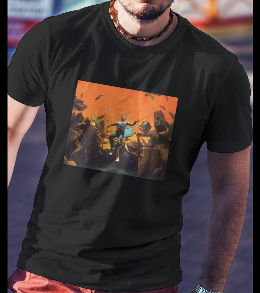 No Pressure Album Cover Artwork Floating Debris Scene T-Shirt