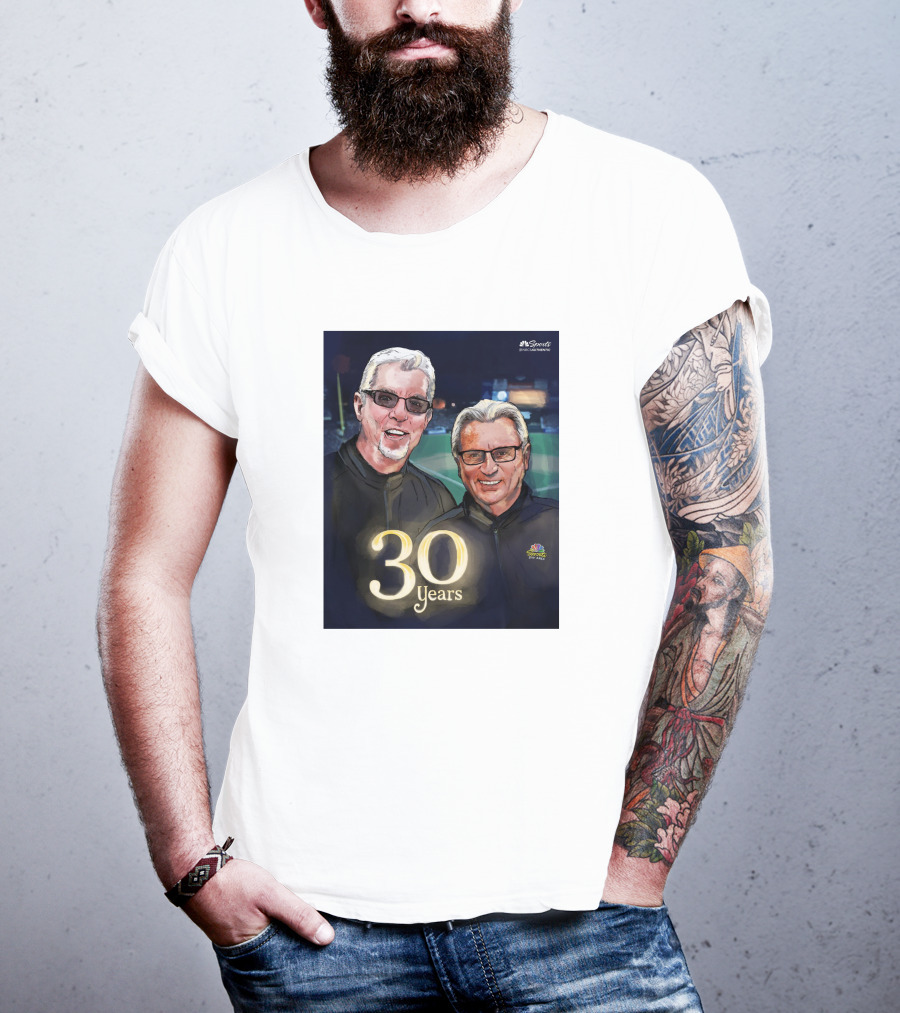 Kruk And Kuip 30 Years NBC Sports Giants Celebrating Broadcasting Legends T-Shirt