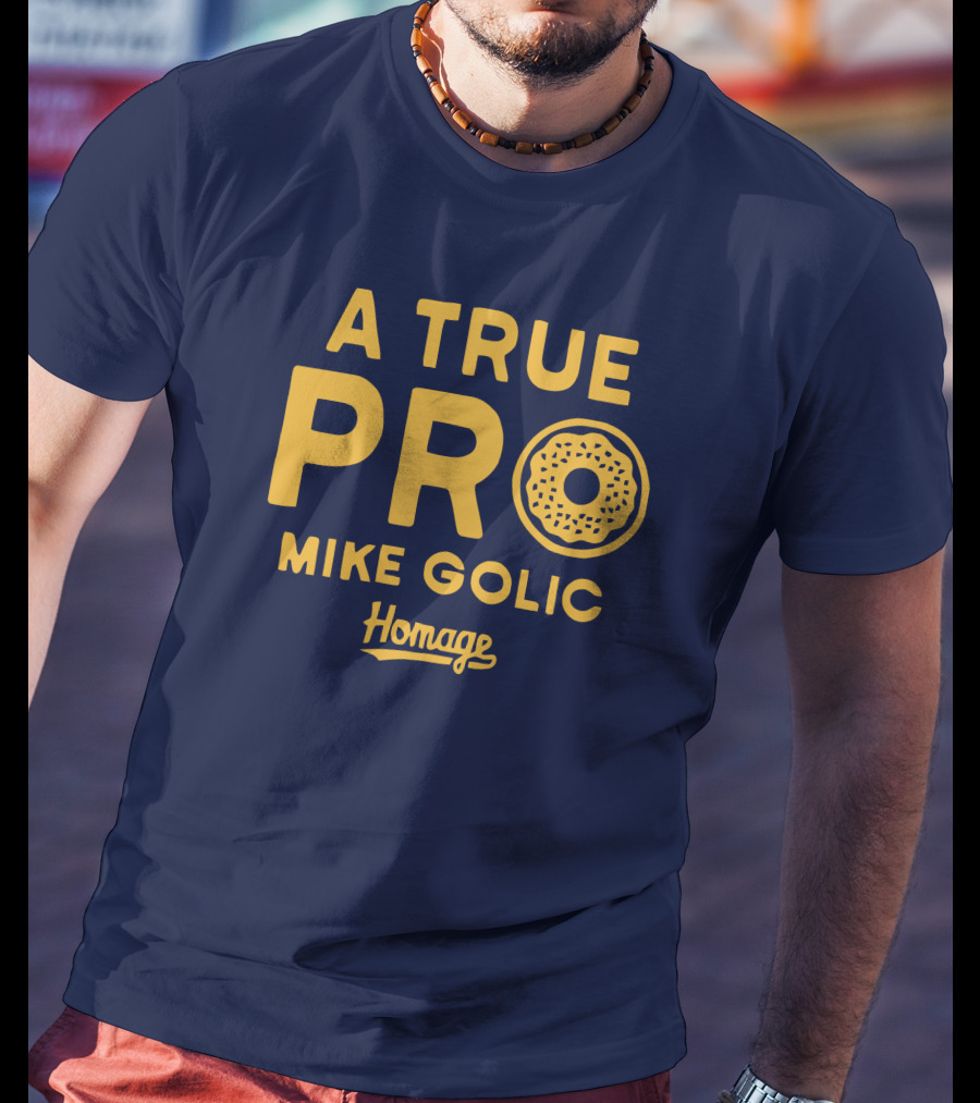 A True Pro Mike Golic Homage Donut T-Shirt