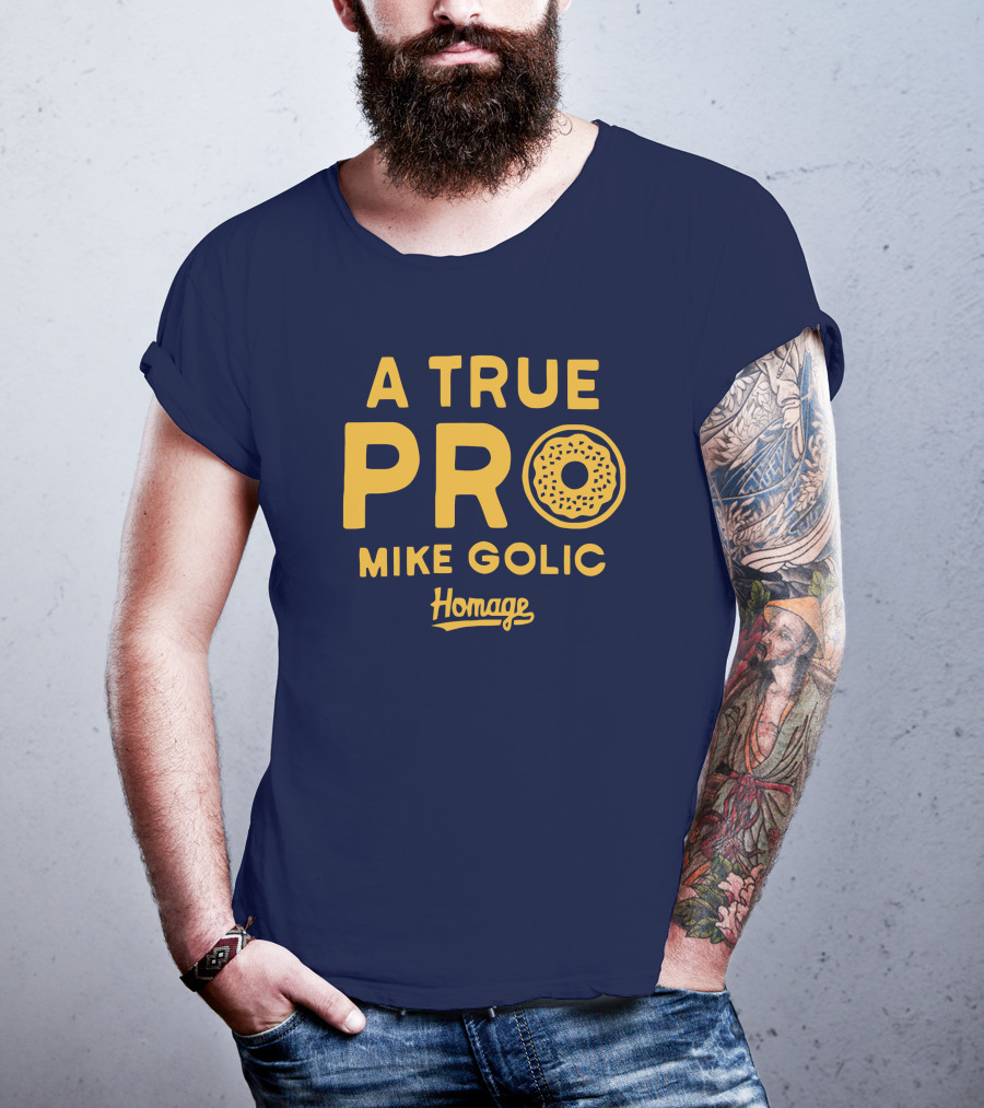 A True Pro Mike Golic Homage Donut T-Shirt