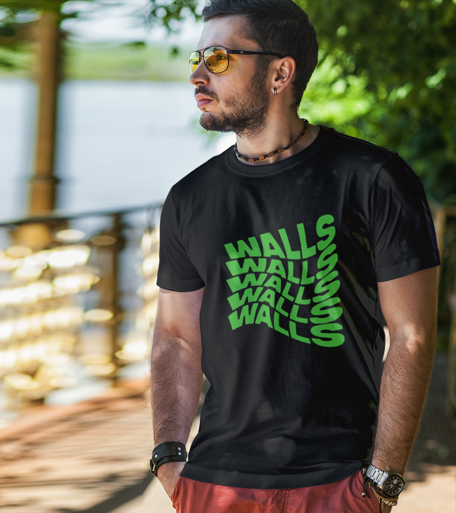 Louis Tomlinson Walls Text Green T-Shirt