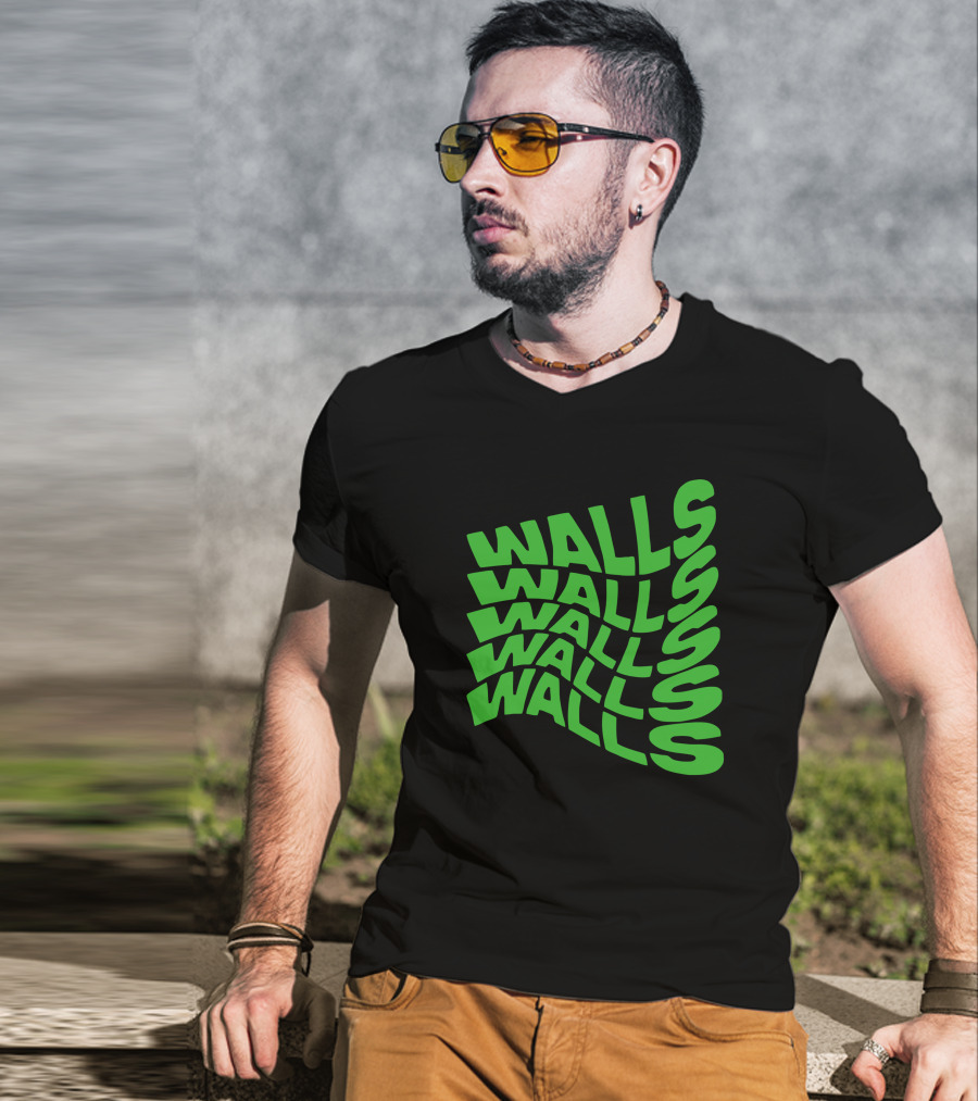 Louis Tomlinson Walls Text Green T-Shirt