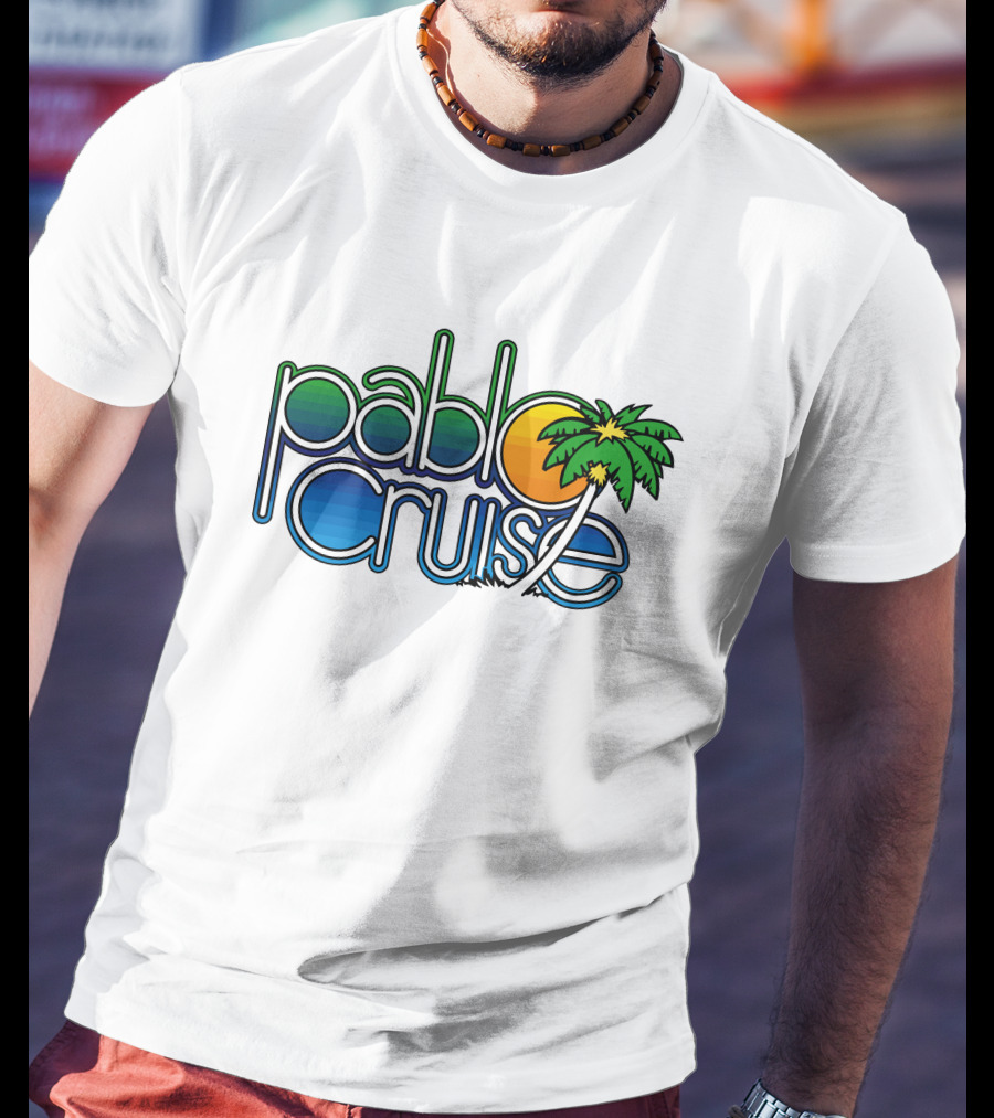 Pablo Cruise Logo Palm Tree Sun T-Shirt