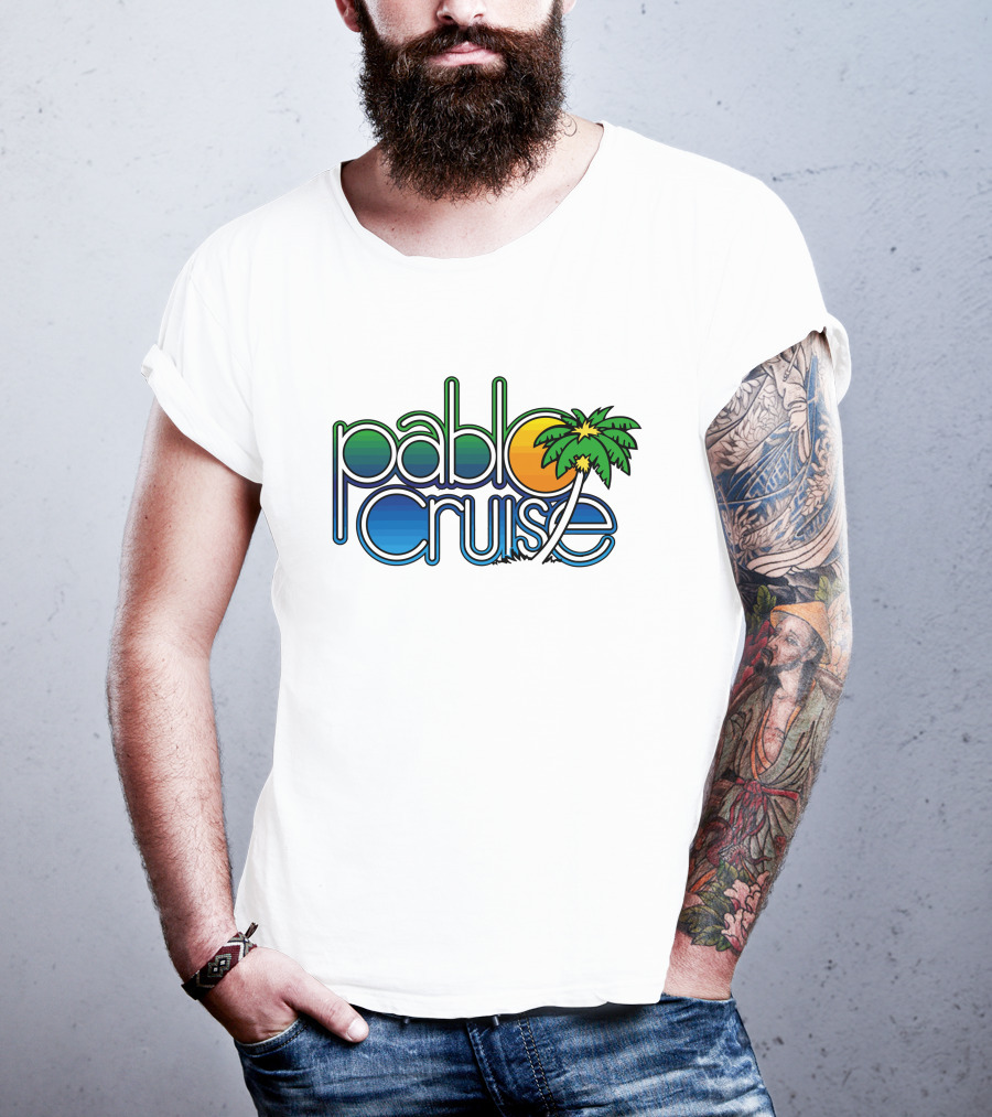 Pablo Cruise Logo Palm Tree Sun T-Shirt