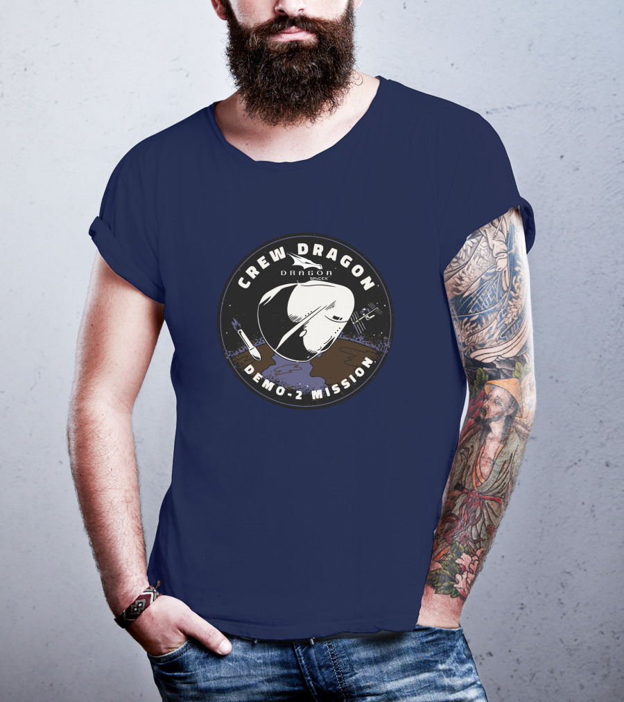Crew Dragon Demo-2 Mission SpaceX T-Shirt