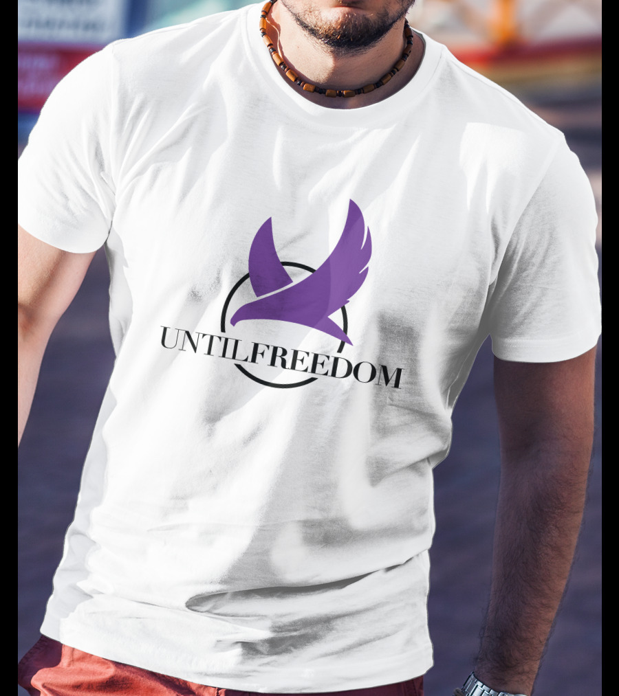 UNTILFREEDOM Purple Bird In Circle T-Shirt