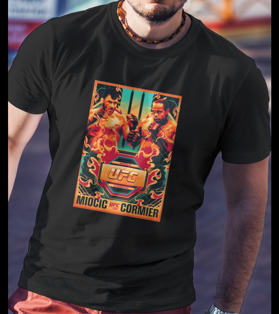 UFC 252 Miocic Cormier World Champion T-Shirt