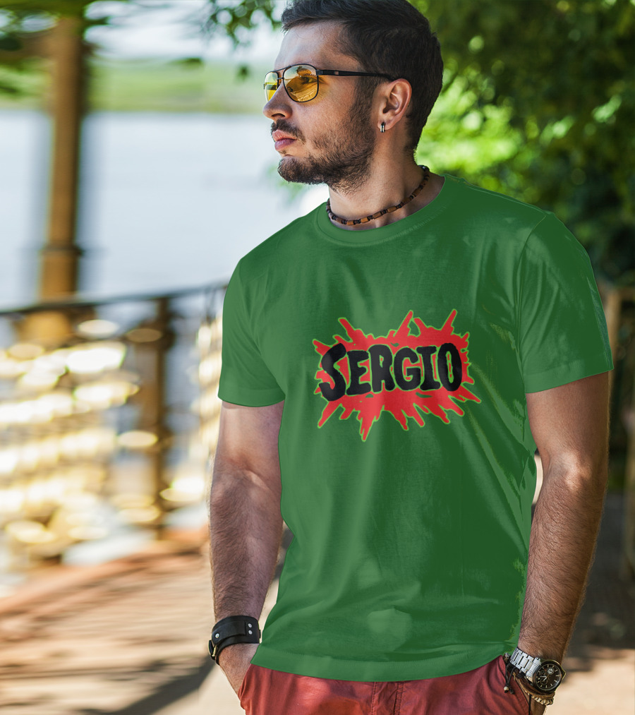 Sergio Romo Day Sergio Logo Burst T-Shirt