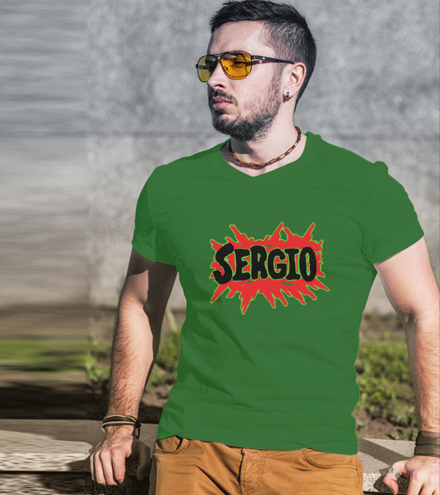 Sergio Romo Day Sergio Logo Burst T-Shirt