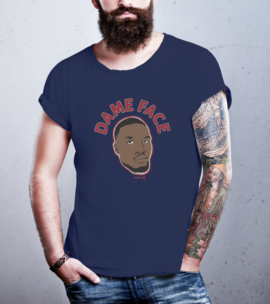 Dame Face Damian Lillard NBPA T-Shirt