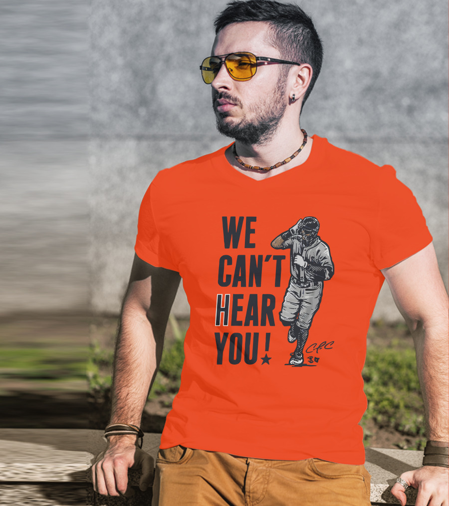 We Can't Hear You Baseball Celebration CFC 37 T-Shirt