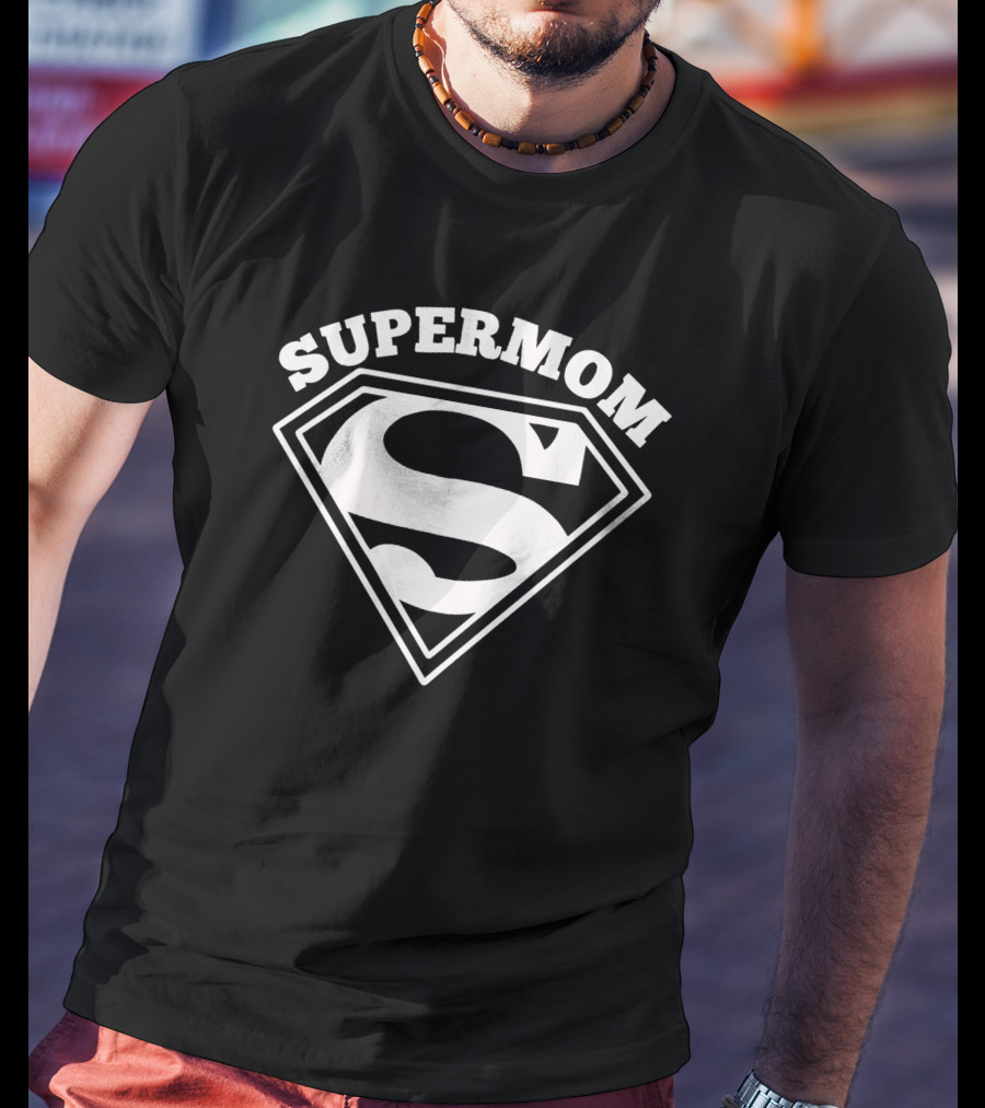 Supermom S Logo Power Emblem T-Shirt