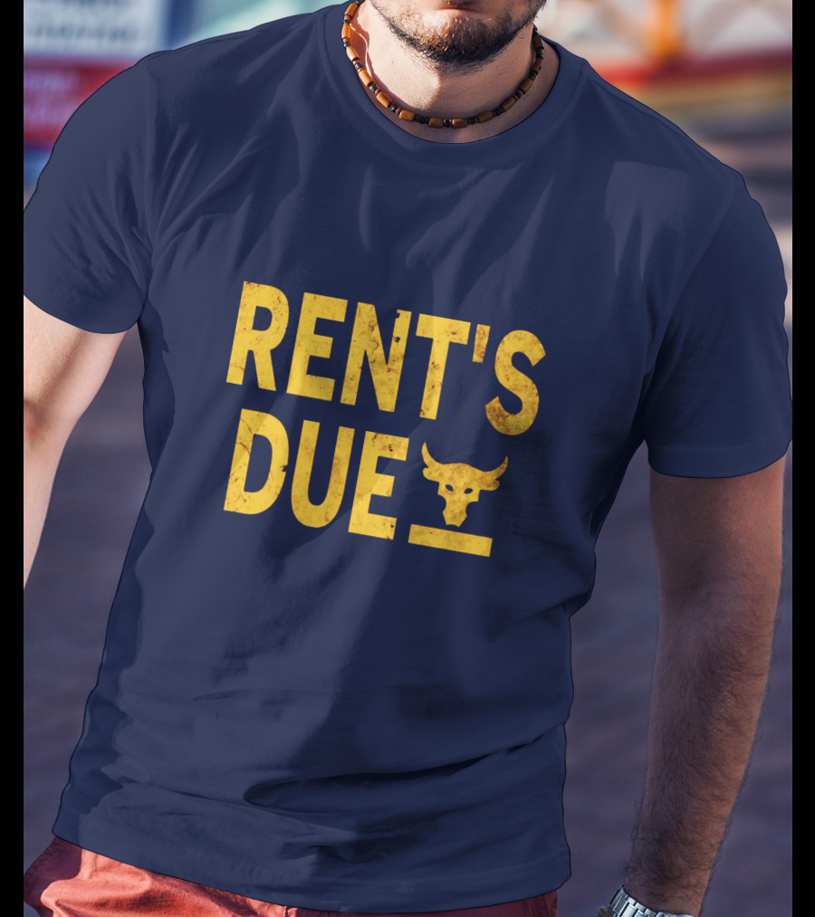 RENT'S DUE Bull Skull T-Shirt