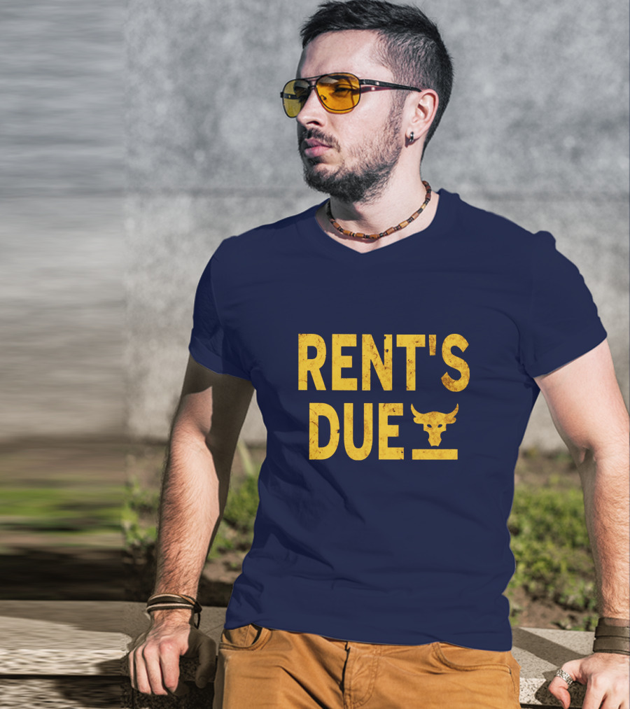 RENT'S DUE Bull Skull T-Shirt