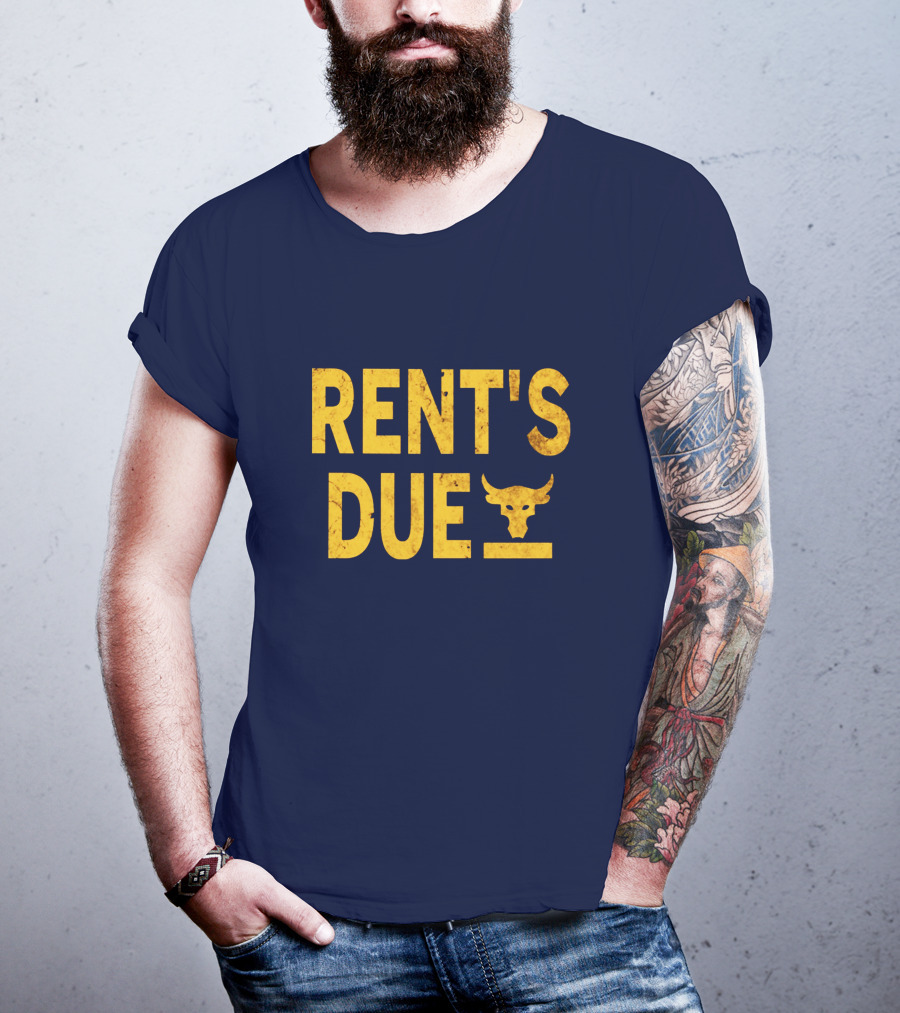 RENT'S DUE Bull Skull T-Shirt