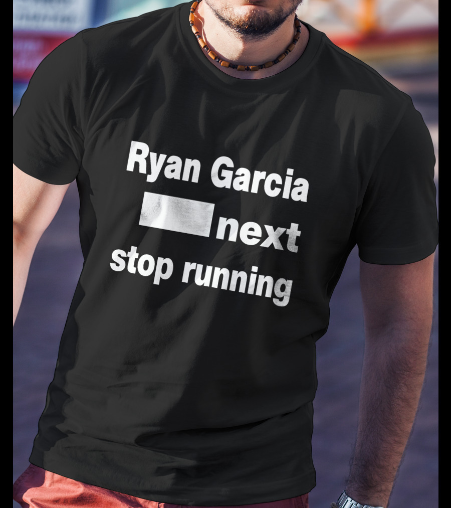 Ryan Garcia Blank Space Next Stop Running T-Shirt