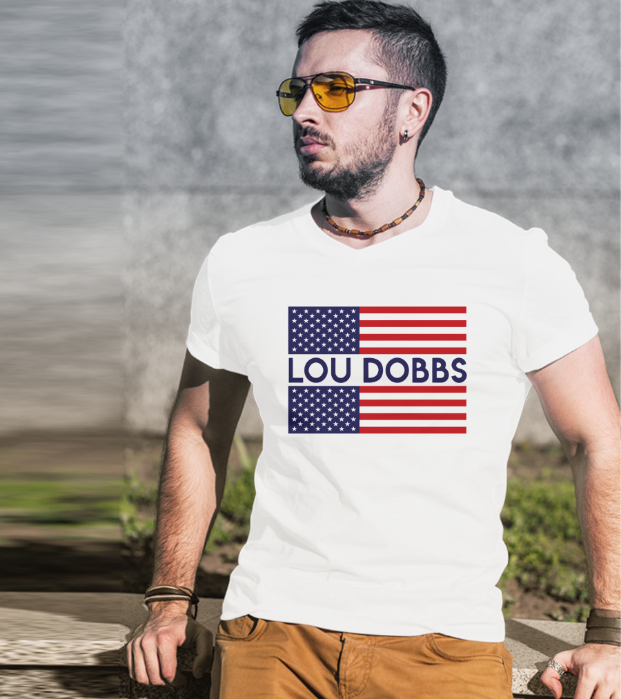 LOU DOBBS American Flag T-Shirt