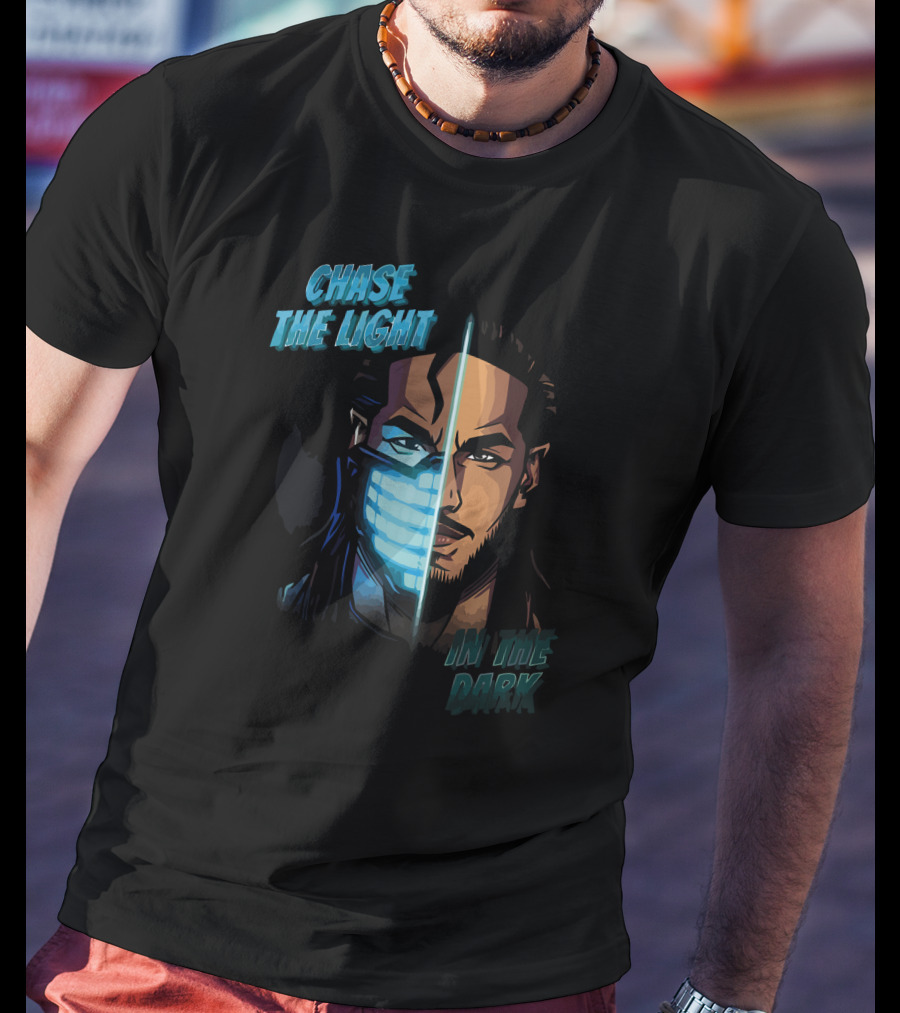 Mustafa Ali Chase The Light In The Dark Split Face T-Shirt