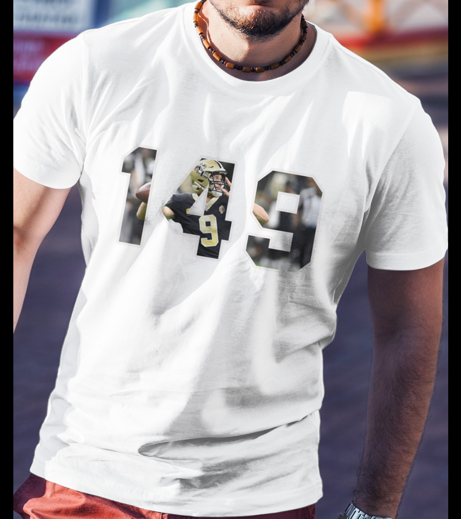 Drew Brees 149 Football Quarterback New Orleans Saints T-Shirt