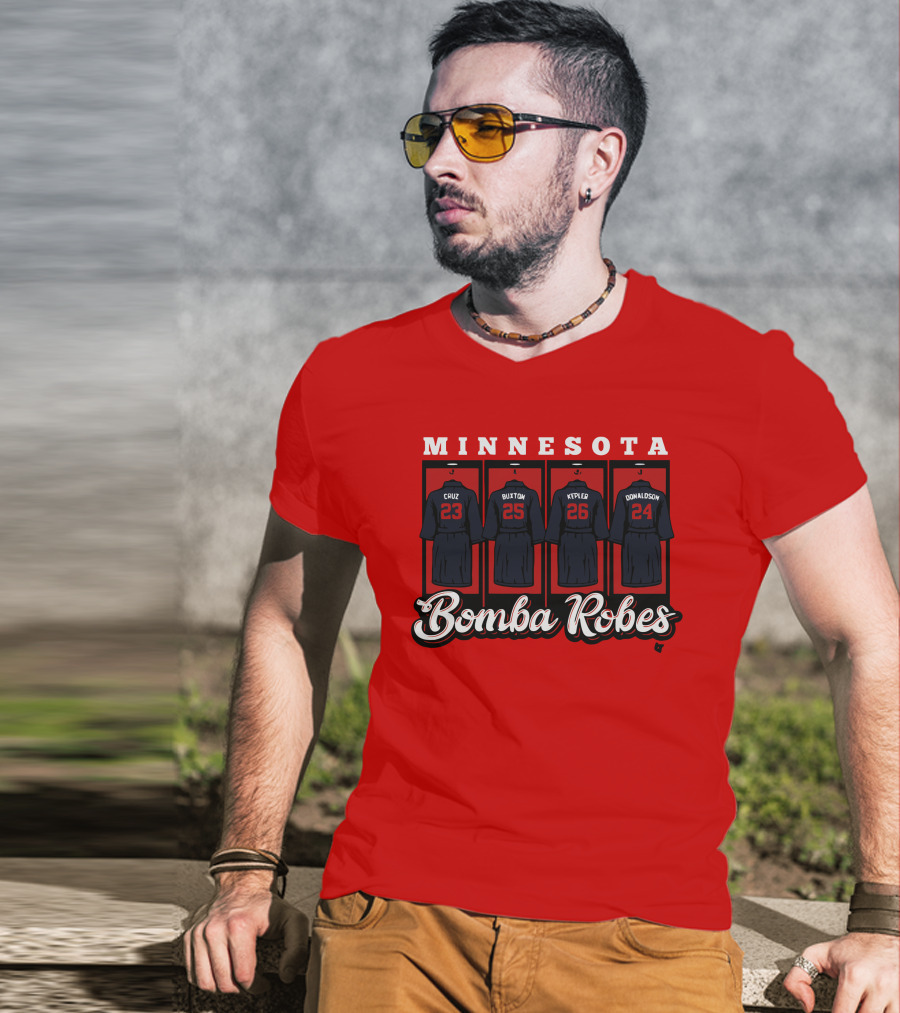 Minnesota Bomba Robes Cruz Buxton Kepler Donaldson Baseball T-Shirt
