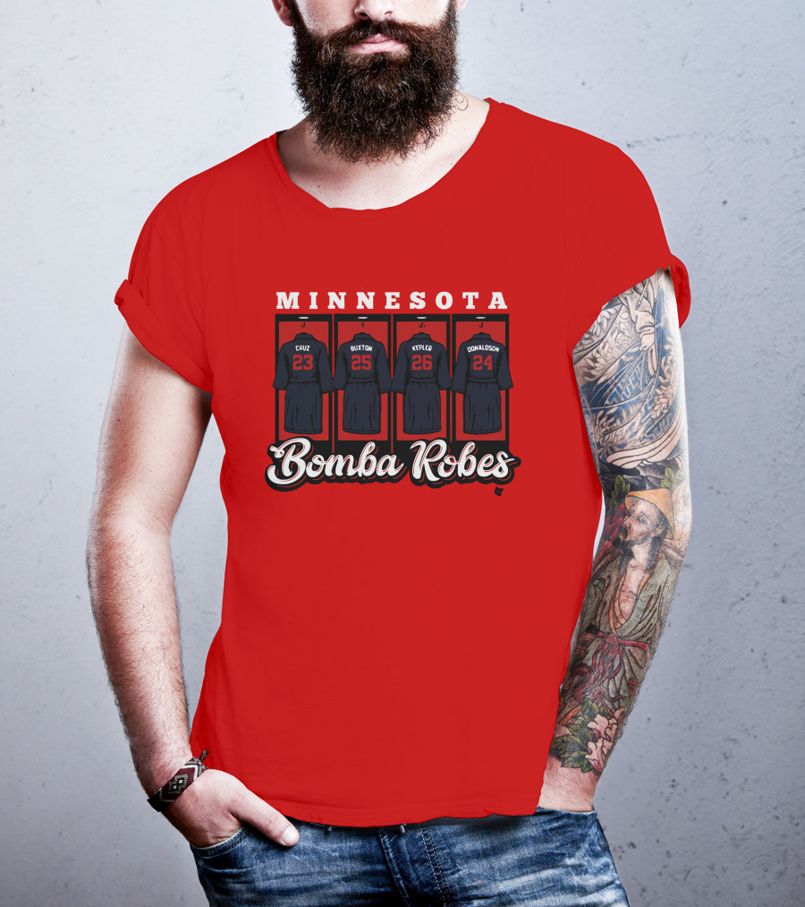 Minnesota Bomba Robes Cruz Buxton Kepler Donaldson Baseball T-Shirt
