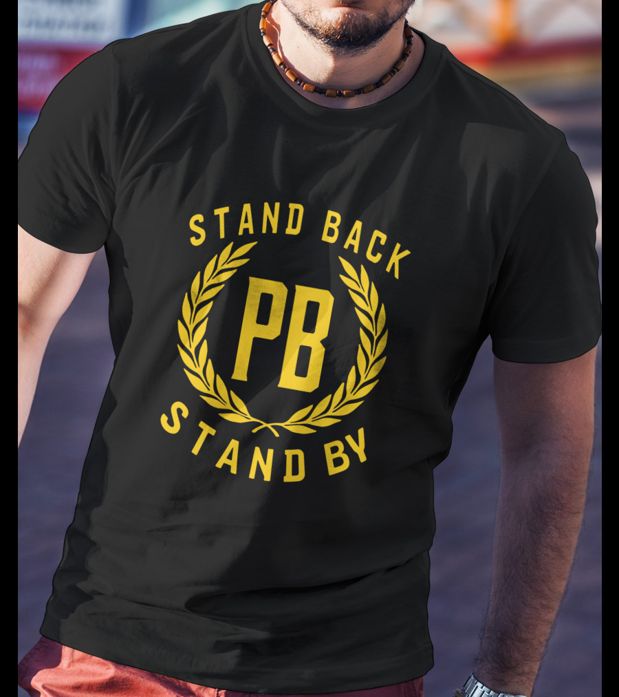 STAND BACK PB STAND BY Laurel Emblem T-Shirt
