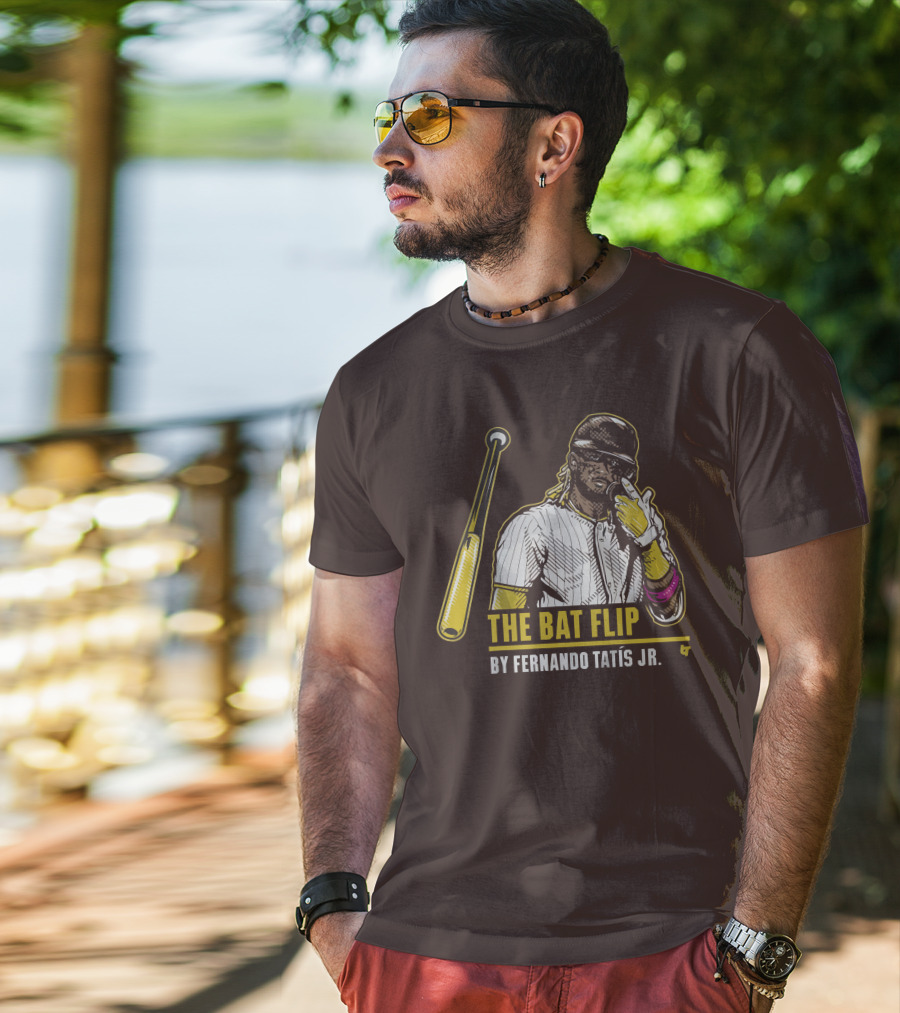 The Bat Flip By Fernando Tatis Jr. San Diego Padres T-Shirt