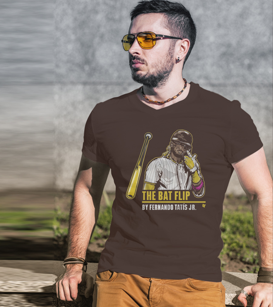 The Bat Flip By Fernando Tatis Jr. San Diego Padres T-Shirt
