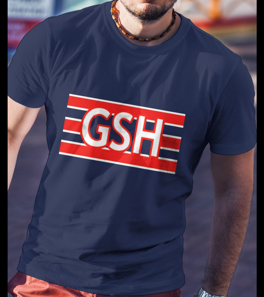 GSH Chicago Bears Stripe Emblem T-Shirt