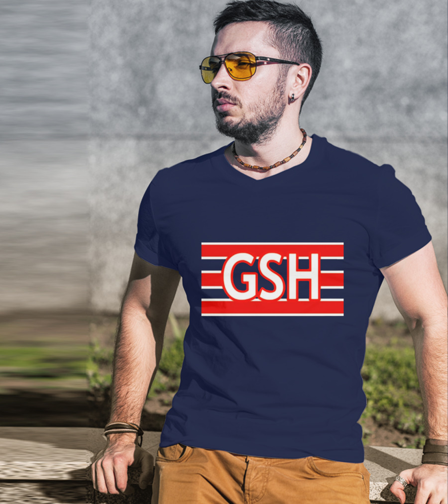 GSH Chicago Bears Stripe Emblem T-Shirt