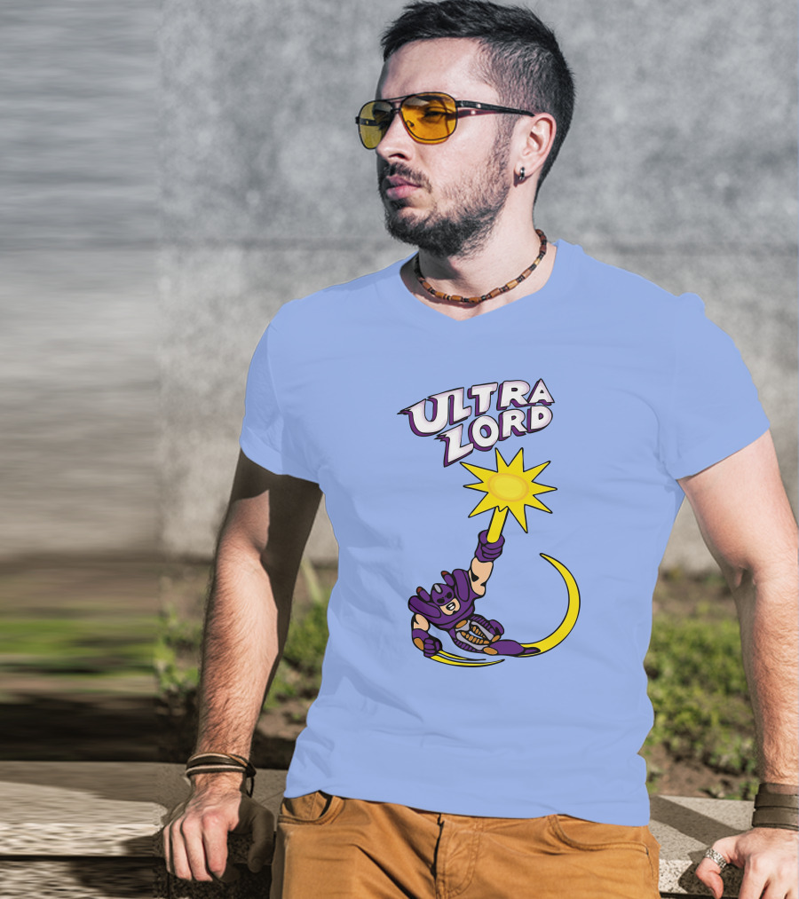 Ultra Lord Heroic Superhero Holding Star Power Burst T-Shirt